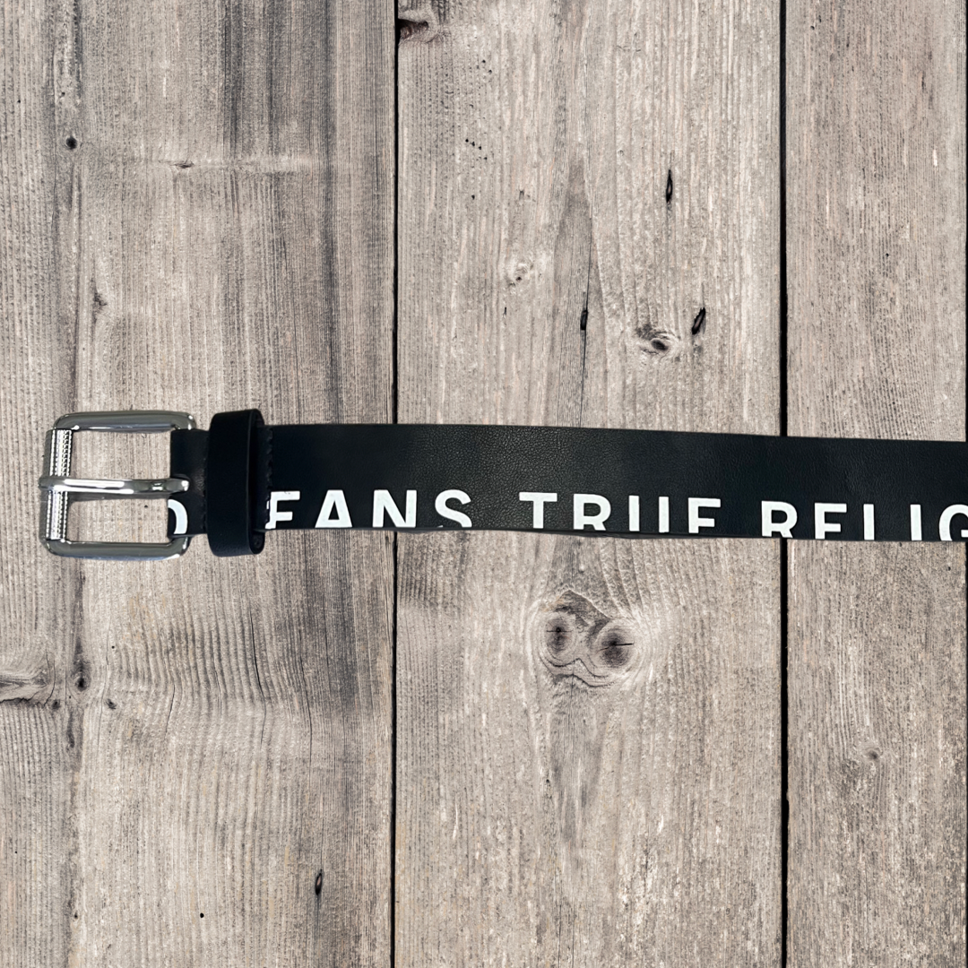 True Religion Printed Logo Belt