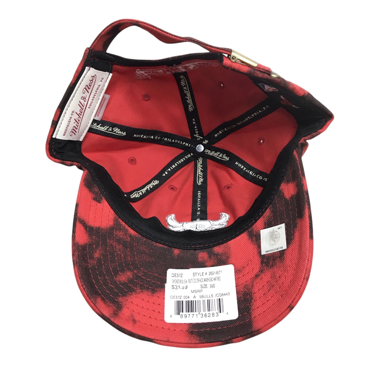 Mitchell and Ness CHI Bulls Multi Color Wash Dad Hat